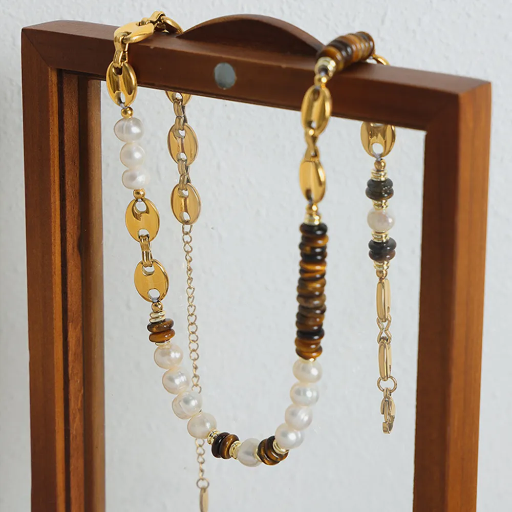 18K Gold-Plated Titanium Steel Necklace - Gold